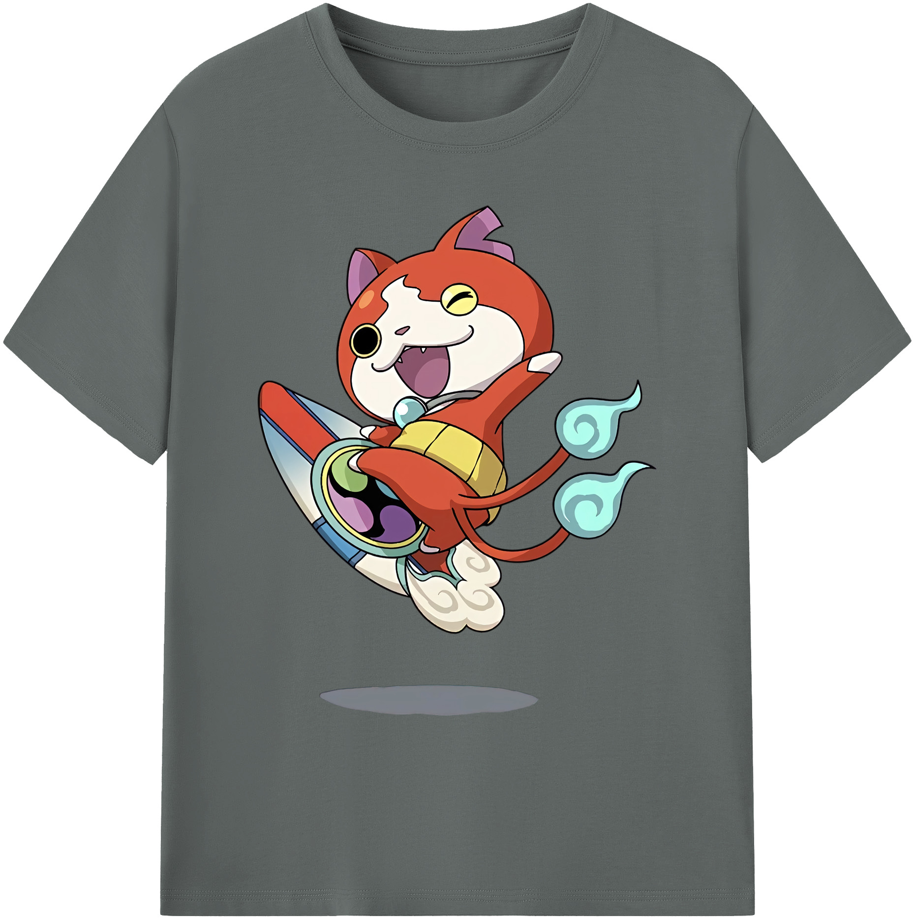 （画像用） 妖怪ウォッチ Yo-kai Watch 綿100％ メンズ半袖Tシャツ｜肌触りやわらか＆通気性
